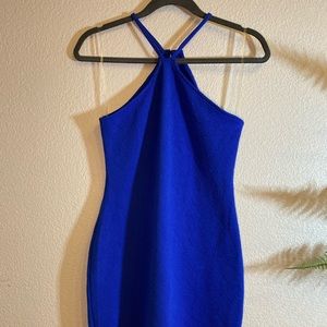 Brand new Blue Mini halter dress Small